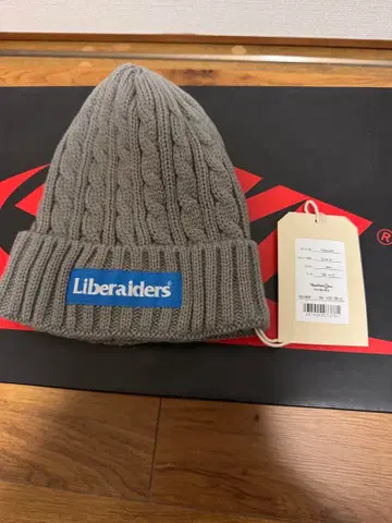 Liberaders 케이블 니트 모자 그레이