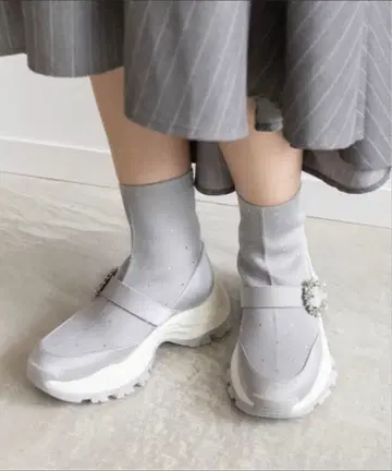 2WAY 비쥬 니트 스니커즈