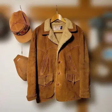 80s Schott WESTERN 빈티지 샷 스웨이드 가죽
