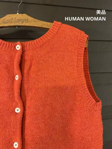 새상품급 HUMAN WOMAN 휴먼 우먼 베스트 니트 M