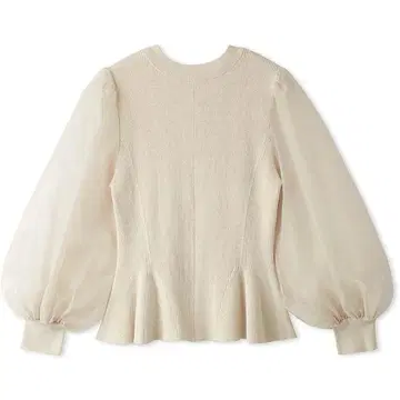 [ 새상품급 ] FRAY I.D 2way 페플럼 니트 L BEG