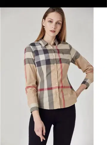 Hush Puppies 체크 무늬 긴팔 셔츠