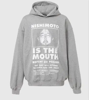 새상품 NISHIMOTO IS THE MOUTH 맨투맨 후드티 M