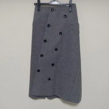 IRENE 울 롱 스커트 그레이 아이레네