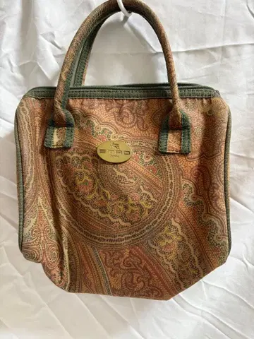 ETRO 페이즐리 무늬 핸드백 레트로 백 작음