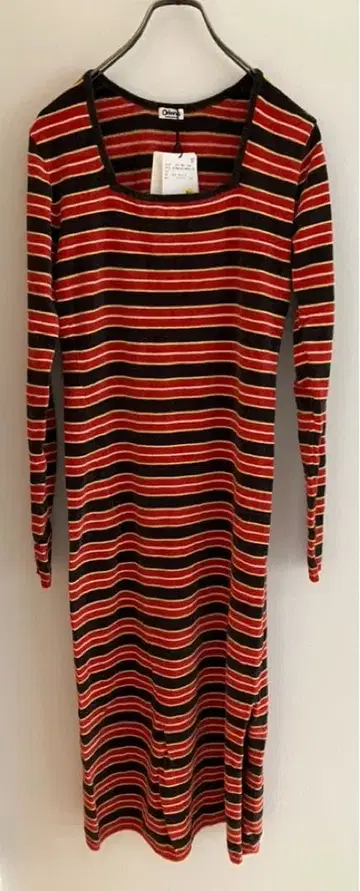 Oriens JOURNAL STANDARD 멀티 보더 니트 드레스