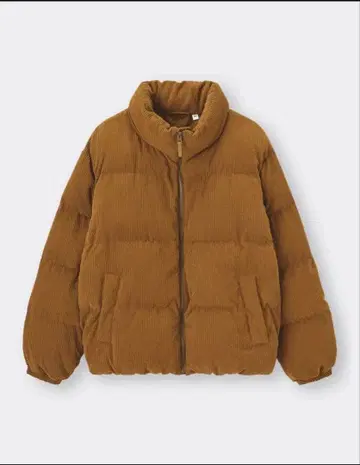 GU 히트 패딩 코듀로이 블루종