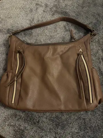 브라운 핸드백 숄더