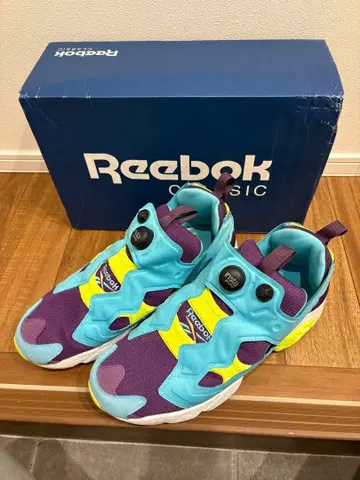 리복 펌프 퓨리 스니커즈 네온 블루