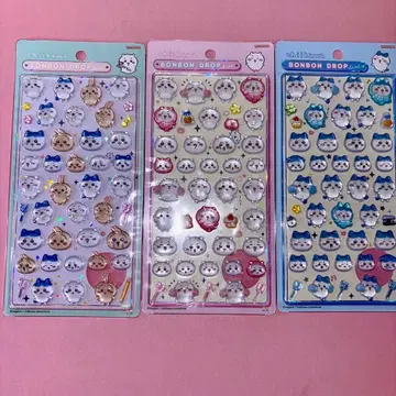 [정품] 3종류 세트 모자 꽁지 드롭 씰 치이카와 (먼작귀)