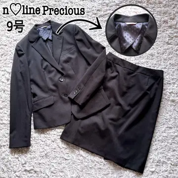 N라인 프레셔스 스커트 수트 세트 9호 네이비 취업활동 스트레치