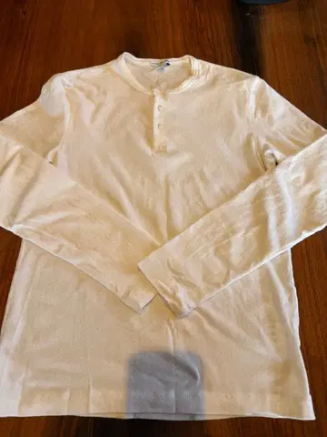 JAMES PERSE 제임스 퍼스 화이트 헨리넥 긴팔