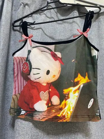 키티 y2k 탱크탑