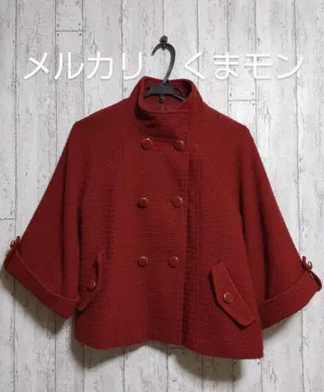 [배송비 포함] grove 울 코트 빨간색 M 사이즈