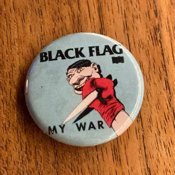 BLACK FLAG MY WAR 핀 배지