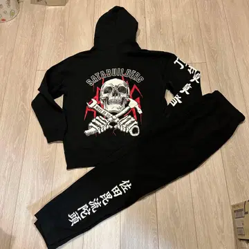 새상품급 사타 빌더즈 choptop 맨투맨 셋업