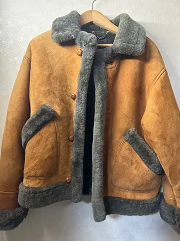 Shearling 무스탕 자켓 블루종 레어 컬러 M