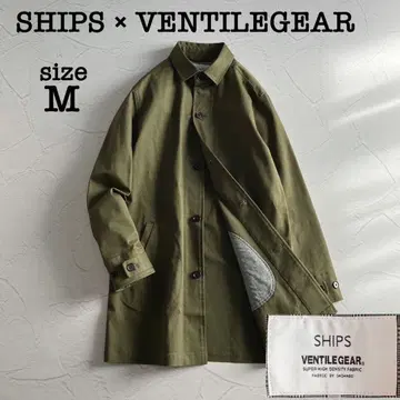 [ 새상품급 ] 쉽스 x 벤틸렌 스텐카라 코트 올리브 그린 M