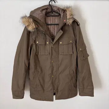 MICHEL KLEIN homme 카키 브라운 충전솜 밀리터리 자켓