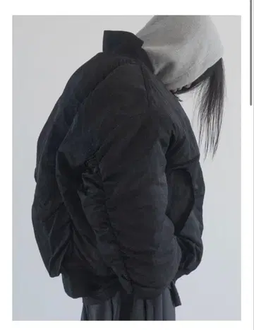 오버 사이즈 블랙 봄버 자켓