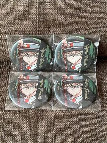 도원암귀 토도로키 하야테 메탈릭 캔뱃지 4개 세트