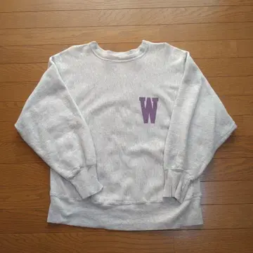 리버스 위브 양면 프린트 맨투맨 80s usa제 트리코