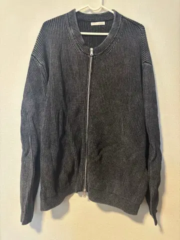 ZARA 그레이 집업 스웨터