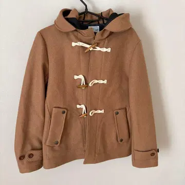 CIAOPANIC 카멜 베이지 울 더플 코트 자켓