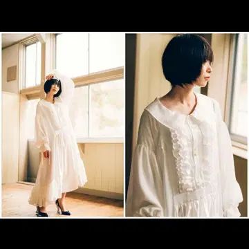 hazama 하라마 2020SS 특별한 매일의 원피스 화이트