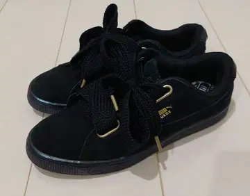 Puma 블랙 스웨이드 스니커즈