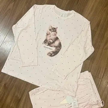 [ 당일 발송 ] 젤라또피케 상하의 세트 고양이 긴팔