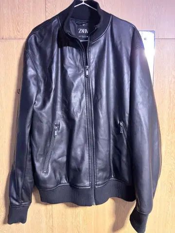 ZARA 블랙 자라 가죽 자켓 사이즈 XL
