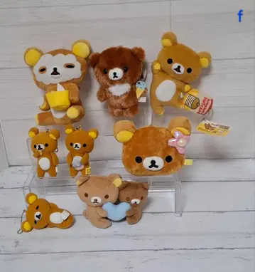 리락쿠마 봉제 인형 마스코트 키링 묶음 판매