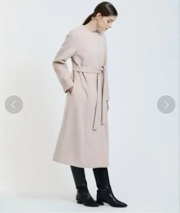 에스트네이션 ESTNATION 노카라 벨티드 코트