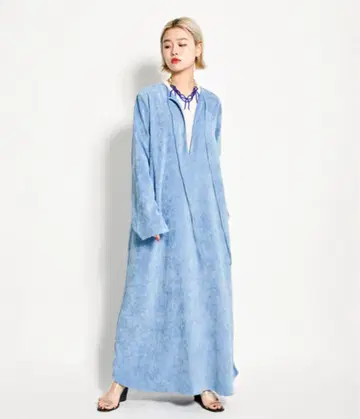 CITYSHOP 벨벳 카프탄 드레스 원피스