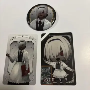 문자화 콜라보 카페 배지 카드 주인공