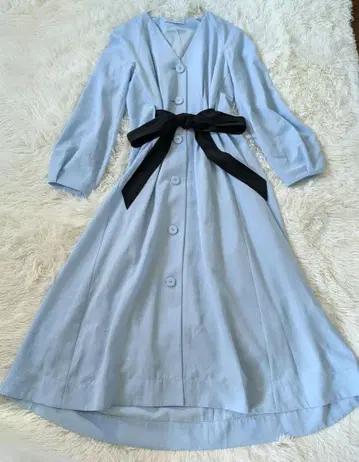 셀포드 노카라 원피스 셔츠 드레스