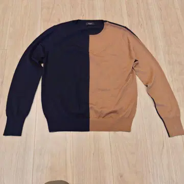 폴스미스 스웨터 긴팔 바이컬러 얇은 소재 Paul Smith 모 실크