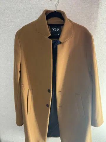 ZARA 체스터 코트 카멜