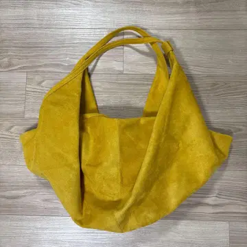 Origami bag 머스타드 스웨이드풍 숄더백