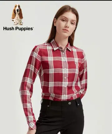 Hush Puppies (허시파피) 체크 무늬 긴팔 셔츠