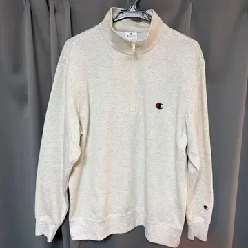 champion 하프 지퍼 트레이닝복 화이트 그레이 XL