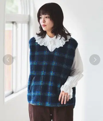 빔즈 보이 자카드 보아 풀오버 베스트