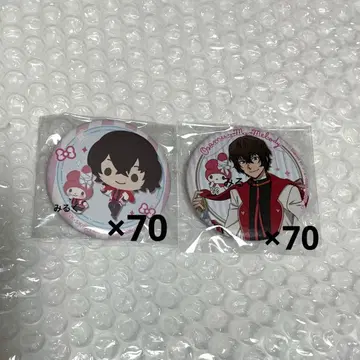 문호 스트레이독스 산리오 트레이딩 매트 캔뱃지 다자이 마이멜로디