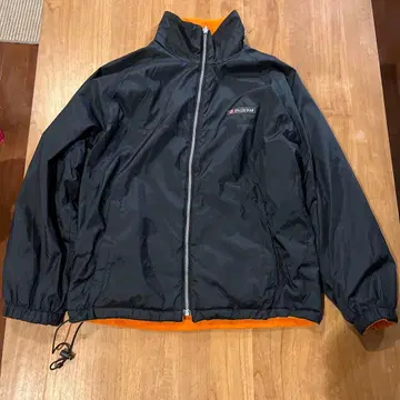 나일론 자켓 리버서블 짧은 기장 블랙/오렌지