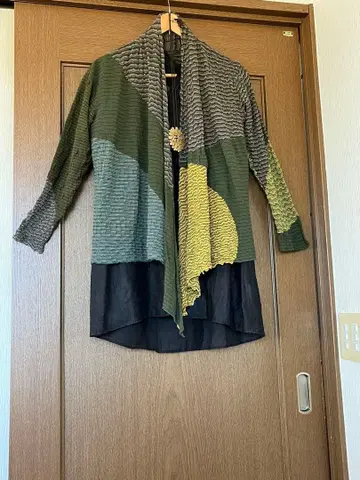 요건 레일 가디건 겉옷