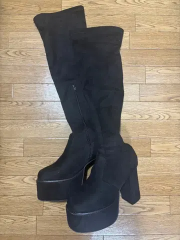 블랙 니하이 부츠