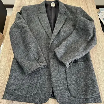 agnes b 에네스베옴 자켓 그레이 100% 울