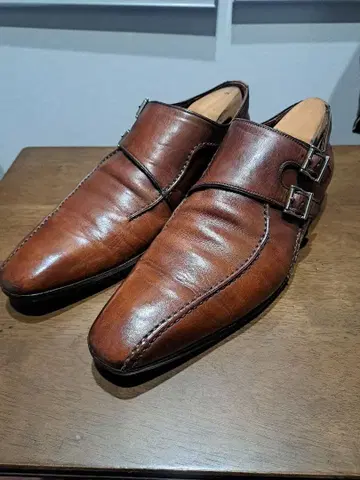 스페인산 MAGNANNI 고급 가죽 신발 43 오팡케 더블 몽크