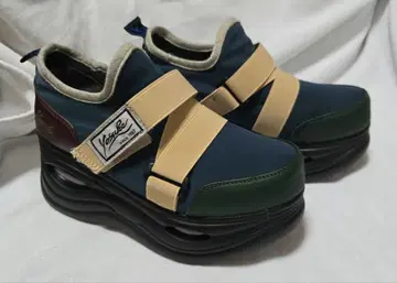 YOSUKE 스트랩 스니커즈 네이비/그린 36